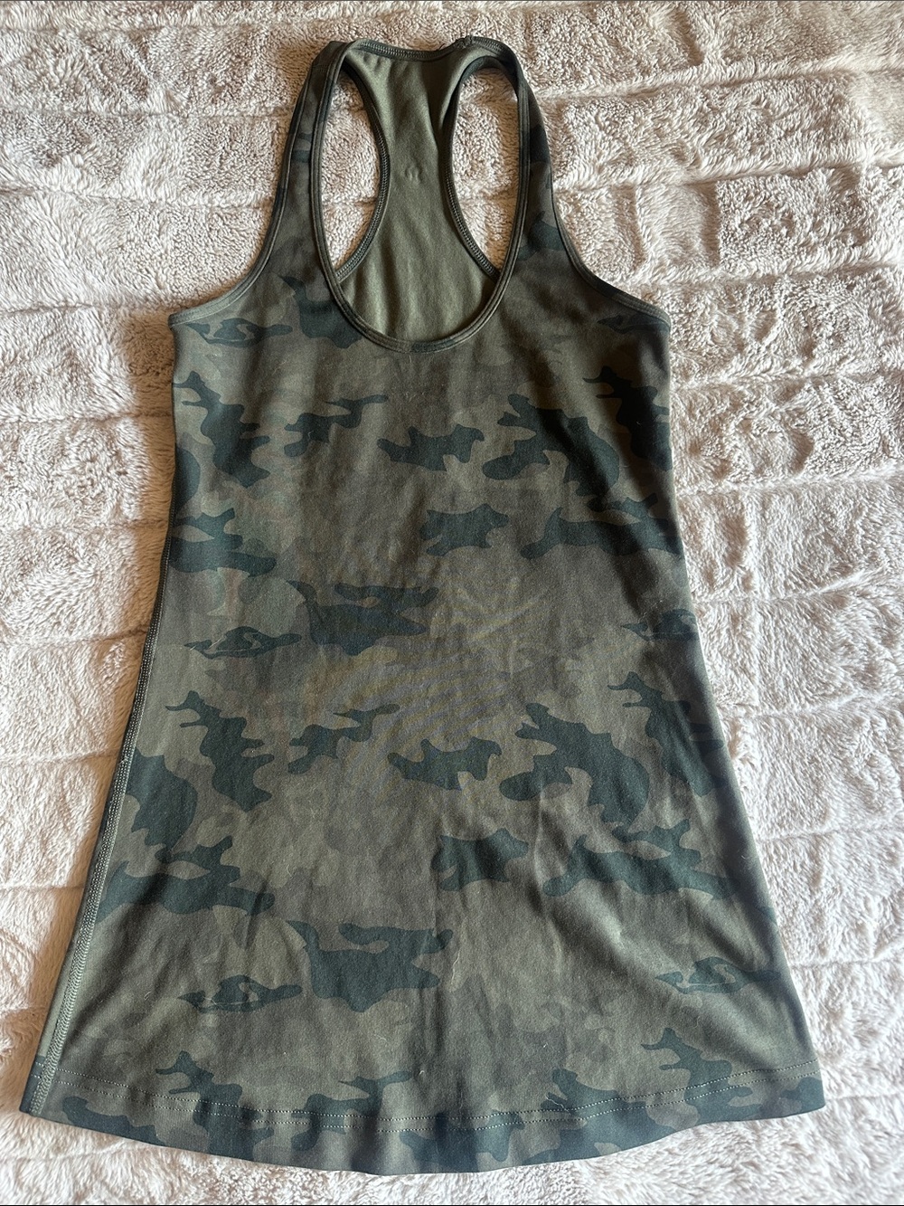 lululemon athletica Olive Camo Racerback Tank